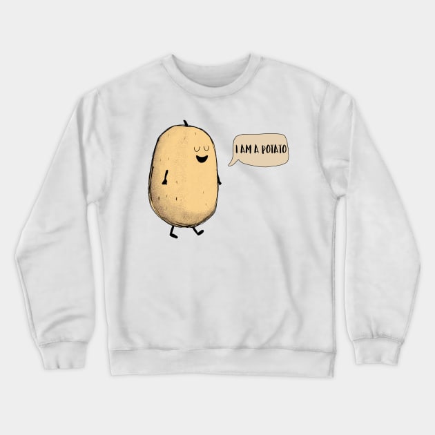 I Am A Potato! Crewneck Sweatshirt by Dreamy Panda Designs